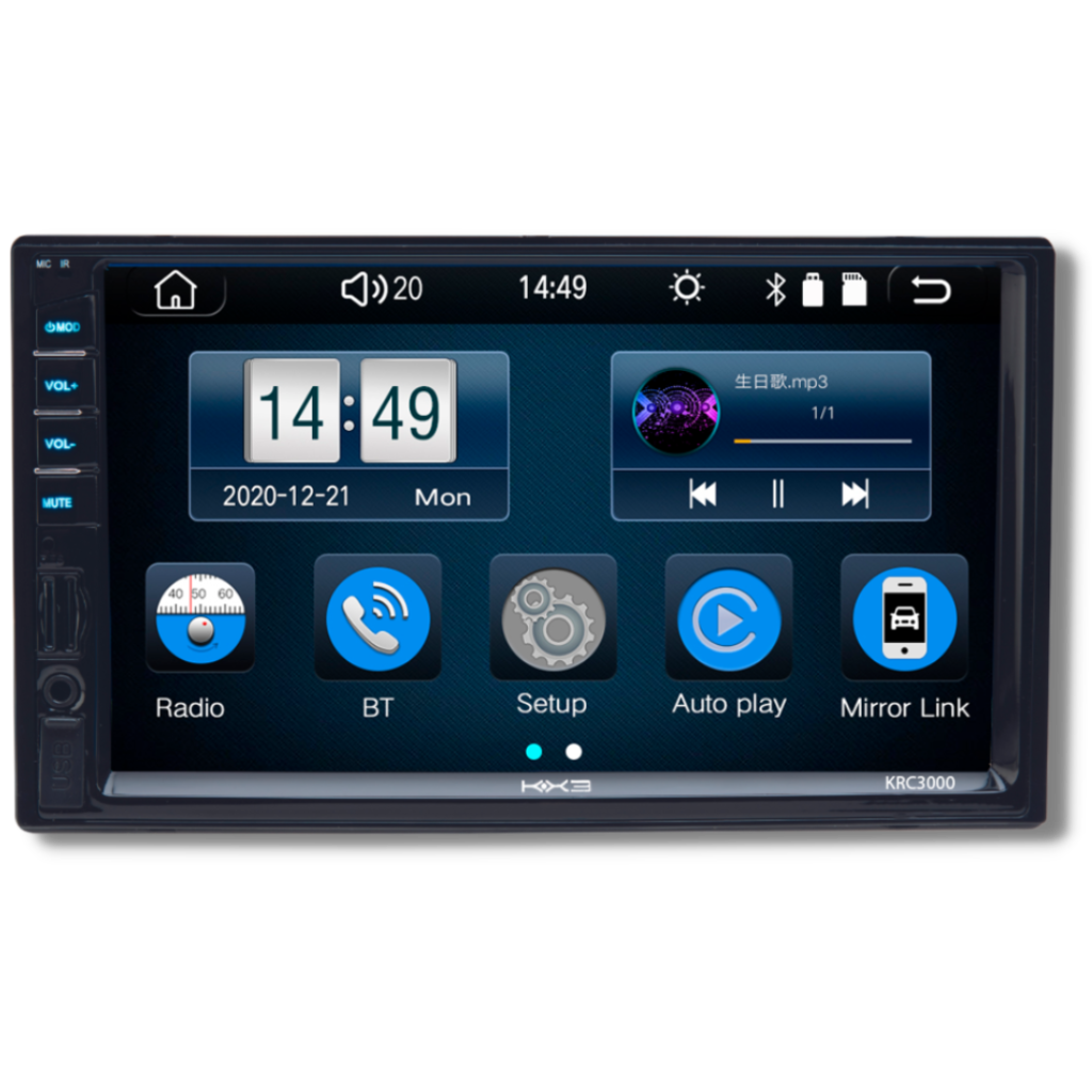 Rádio Automotivo MP5 Carplay & Android KRC3000 KX3 Acessórios